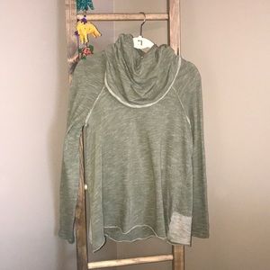 Free People Olive Cowl Pullover
